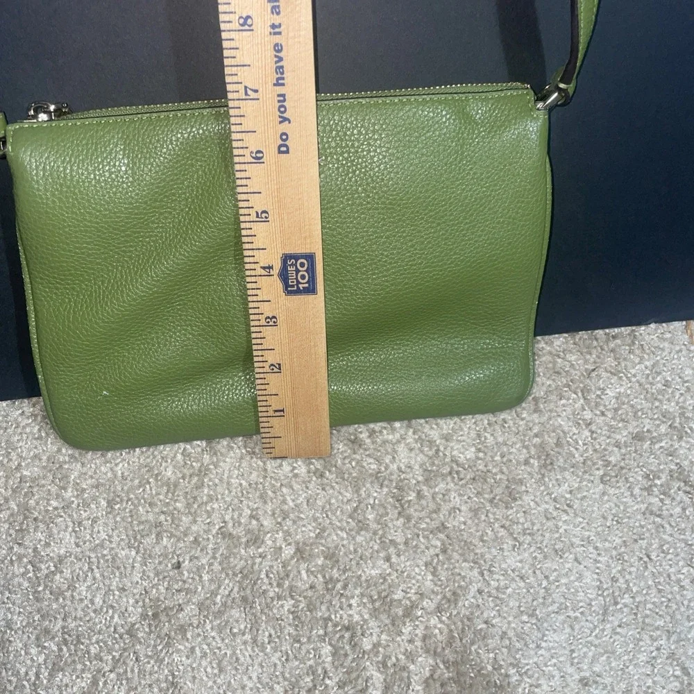Kate Spade Olive Green‎ Pebbled Leather Shoulder Bag